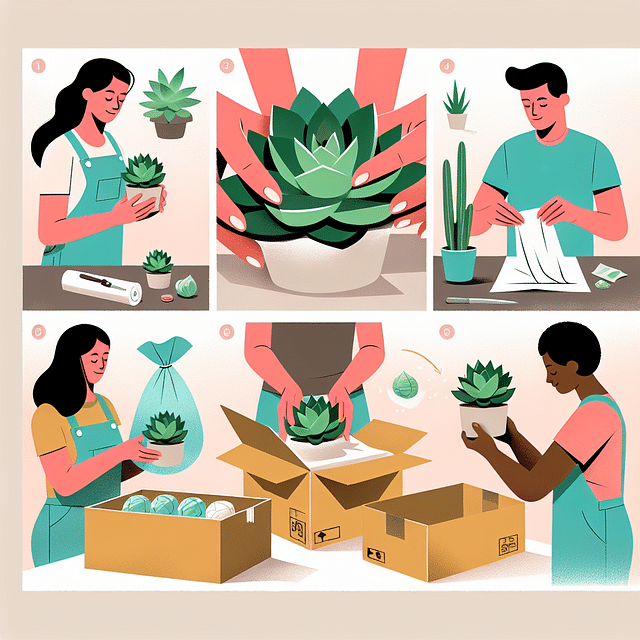 succulent preparation for shipping