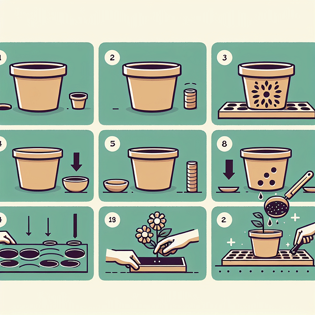 flower pot with drainage holes