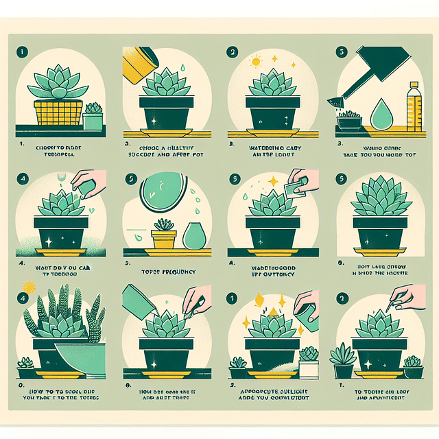 succulent care requirements illustration