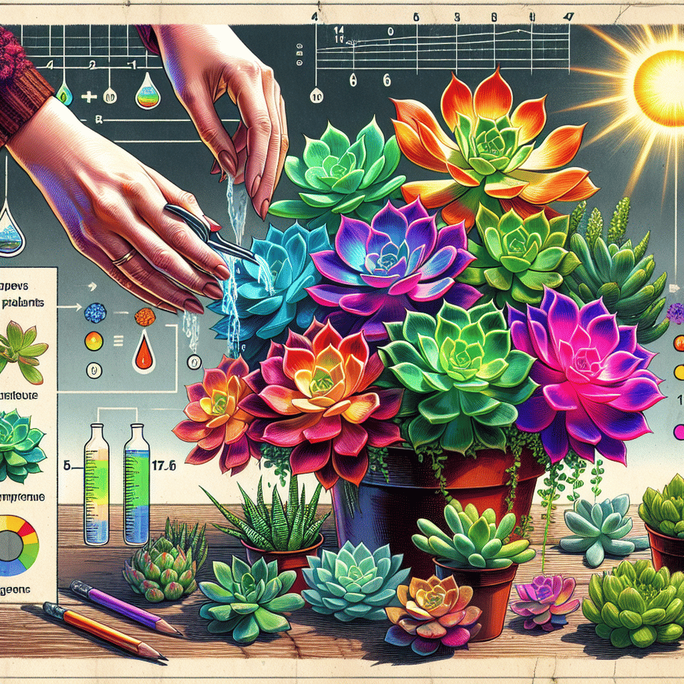 The Science of Succulent Colors: How to Achieve Vibrant Hues in Your Plants