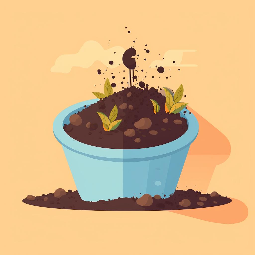 A pot of well-draining soil mix